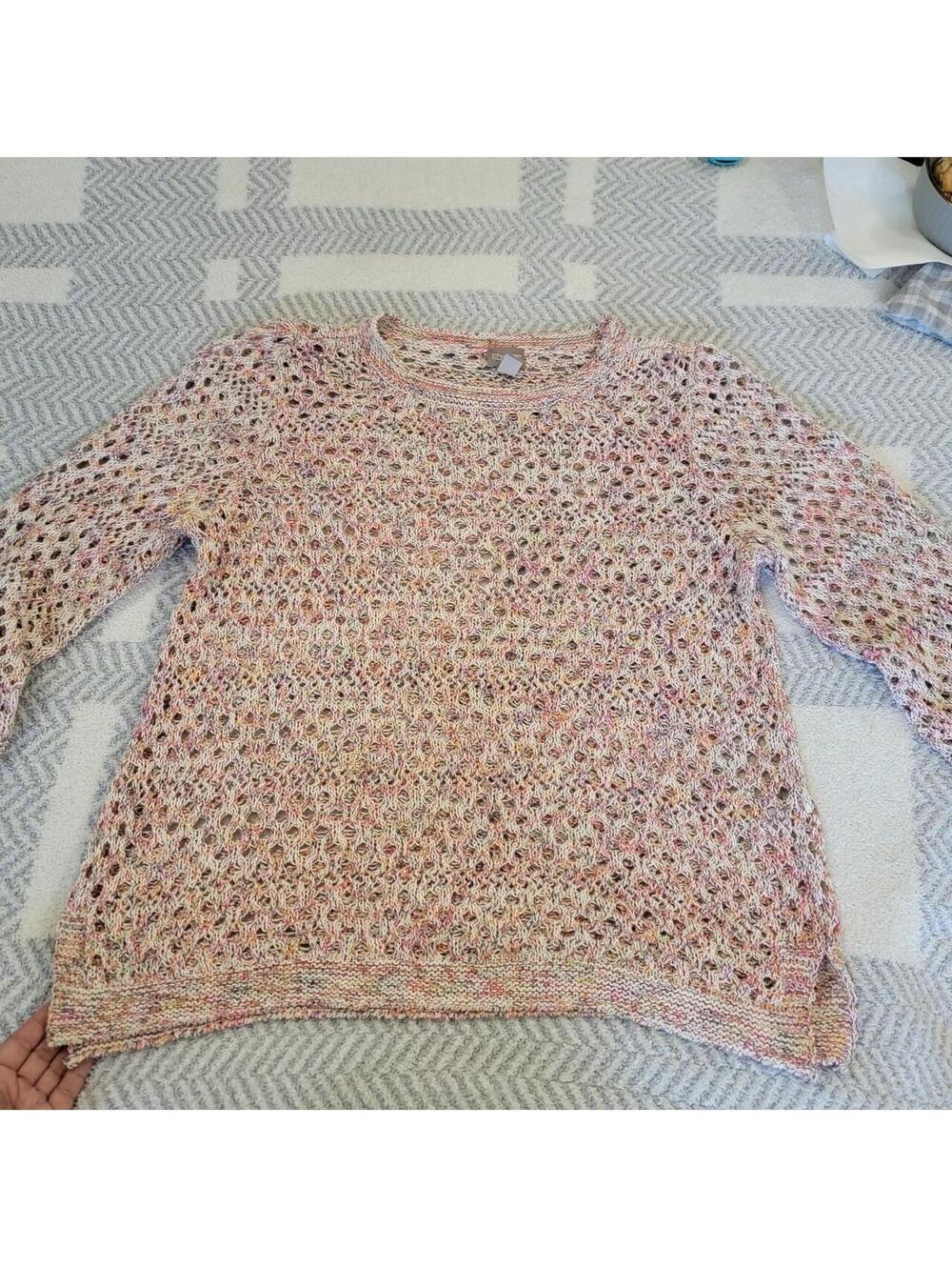 Chico's Women's Pink and Multi Jumper